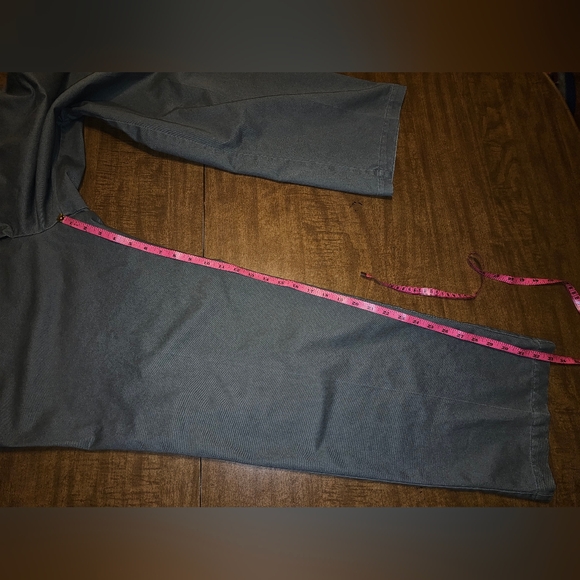 Men's Haggar Slacks Olive Khaki Green 42x34 Classic Fit Work To Weekend MJ1 - Picture 6 of 14